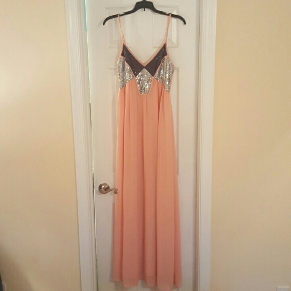 Formal Peach Dress Size 7